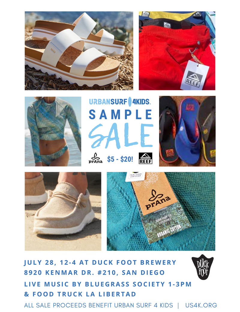 2024 Duckfoot Brewery X Urban Surf 4 Kids Pop-up Shop