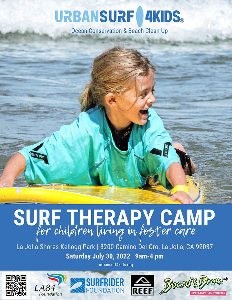 Surf Therapy Camp at La Jolla Shores July 30, 2022 Urban Surf 4 Kids