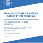 Hanai Mentoring Info Session 3/2