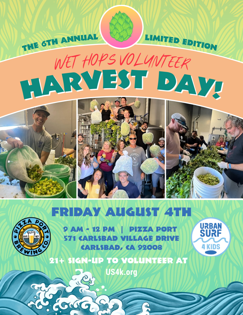 Pizza Port 2023 Wet Hops Volunteer Harvest Day