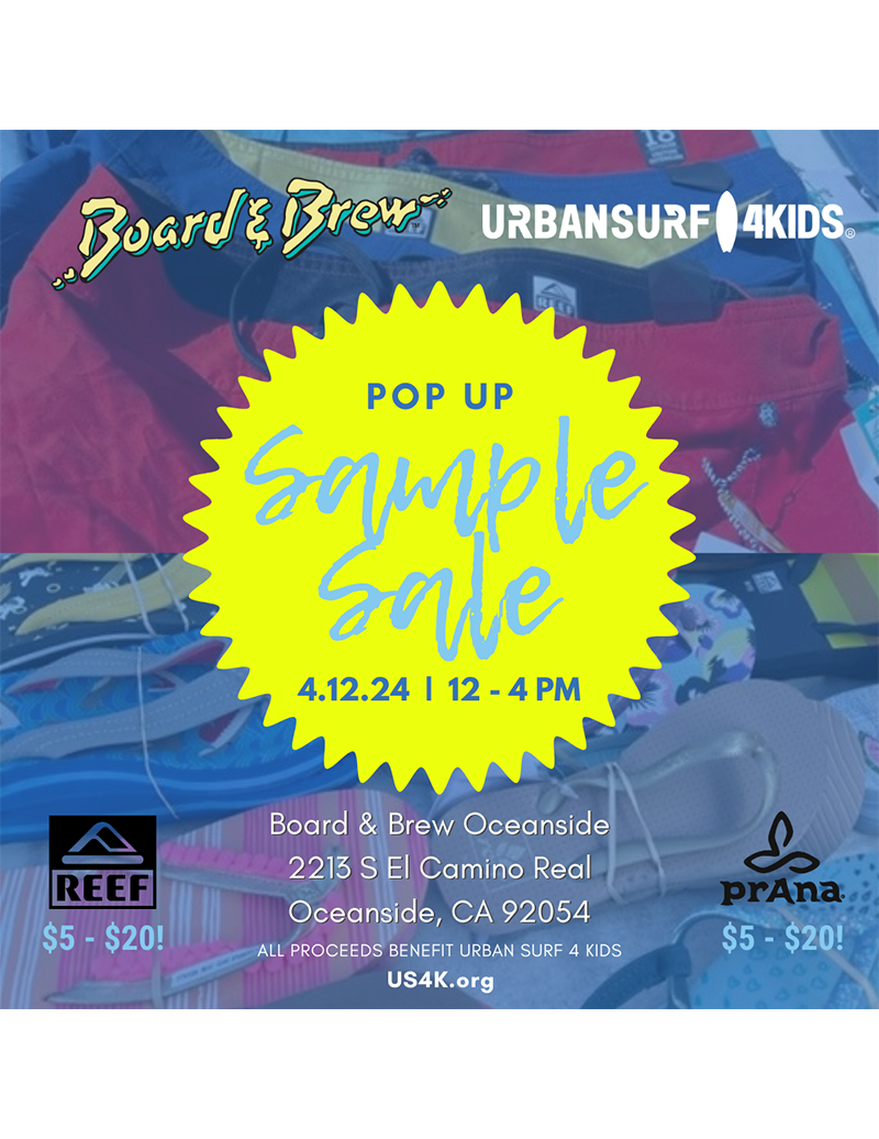 Board & Brew Pop Up Sample Sale