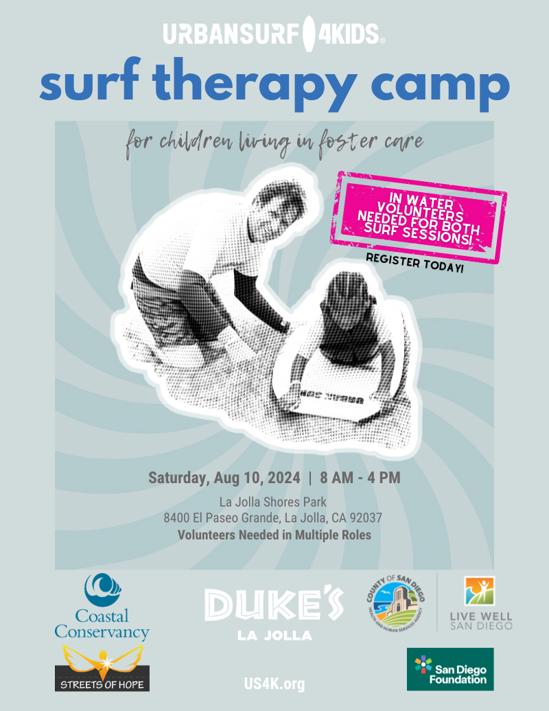 Surf Therapy Camp at La Jolla Shores - August 10, 2024