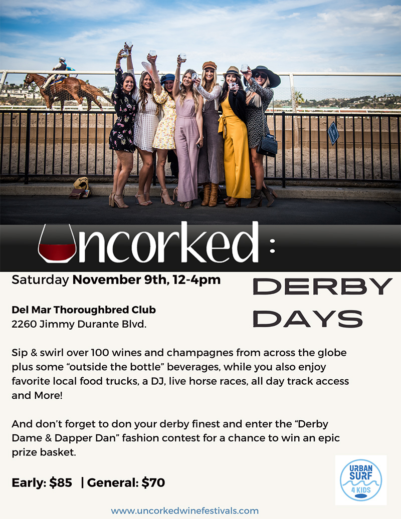 Derby Days Uncorked Del Mar November 2024