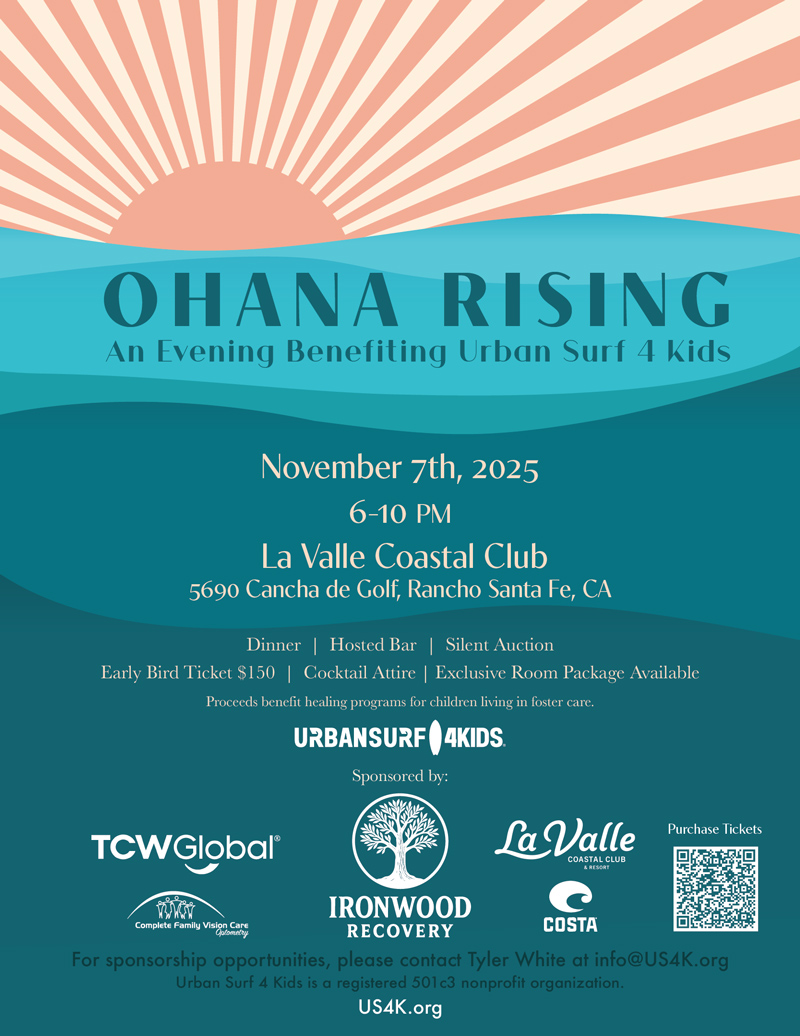 Ohana Rising Gala for Urban Surf 4 Kids November 7, 2025