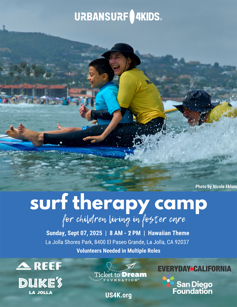 Surf Therapy Camp at La Jolla Shores Sept 7, 2025