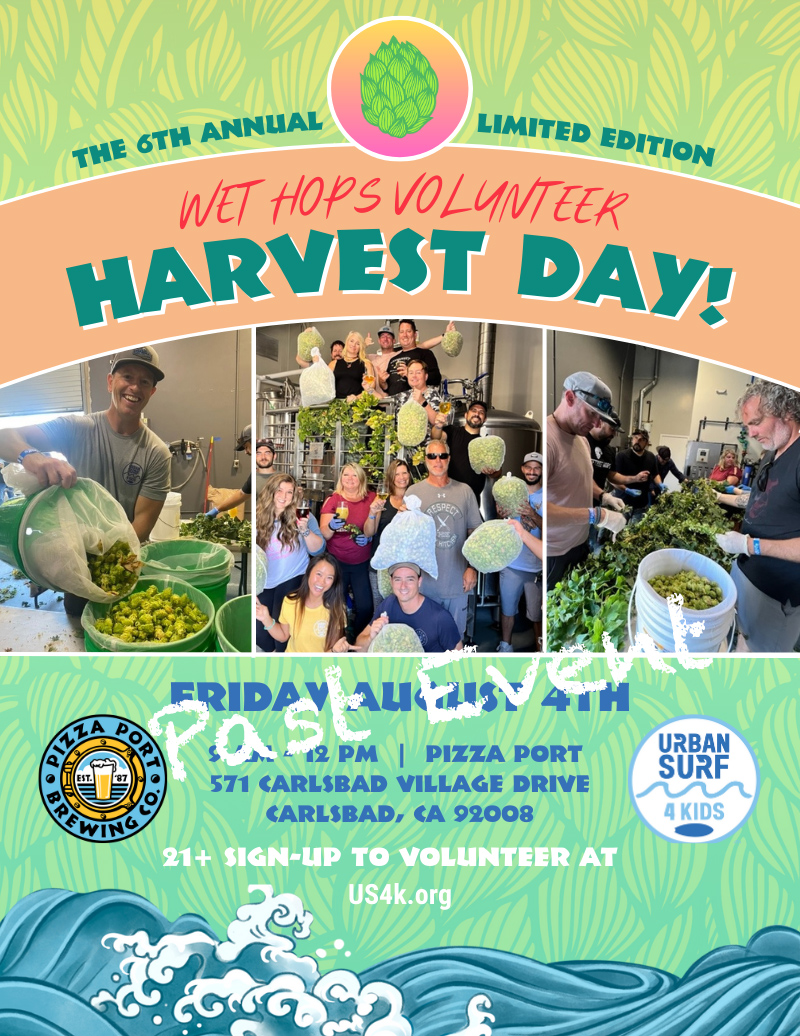Volunteer Opportunities: Pizza Port 2023 Wet Hops Volunteer Harvest Day