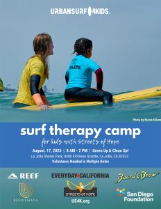 Surf Therapy Camp at La Jolla Shores August 17, 2025