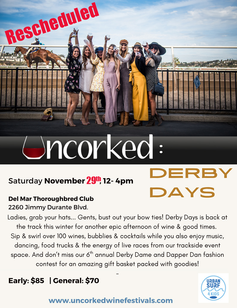 Derby Days Uncorked Del Mar November 2025