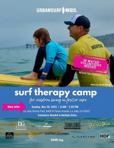 Nov 30th Surf Therapy Camp at La Jolla Shores