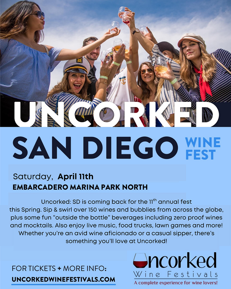 <strong>Uncorked Wine Fest at Embarcadero - April 11, 2026</strong>