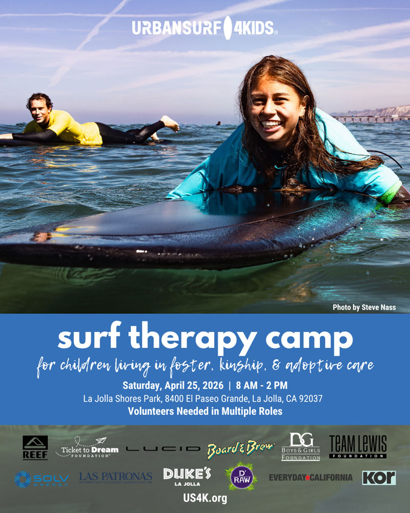 <strong>Surf Therapy Camp at La Jolla Shores - April 25, 2026</strong>