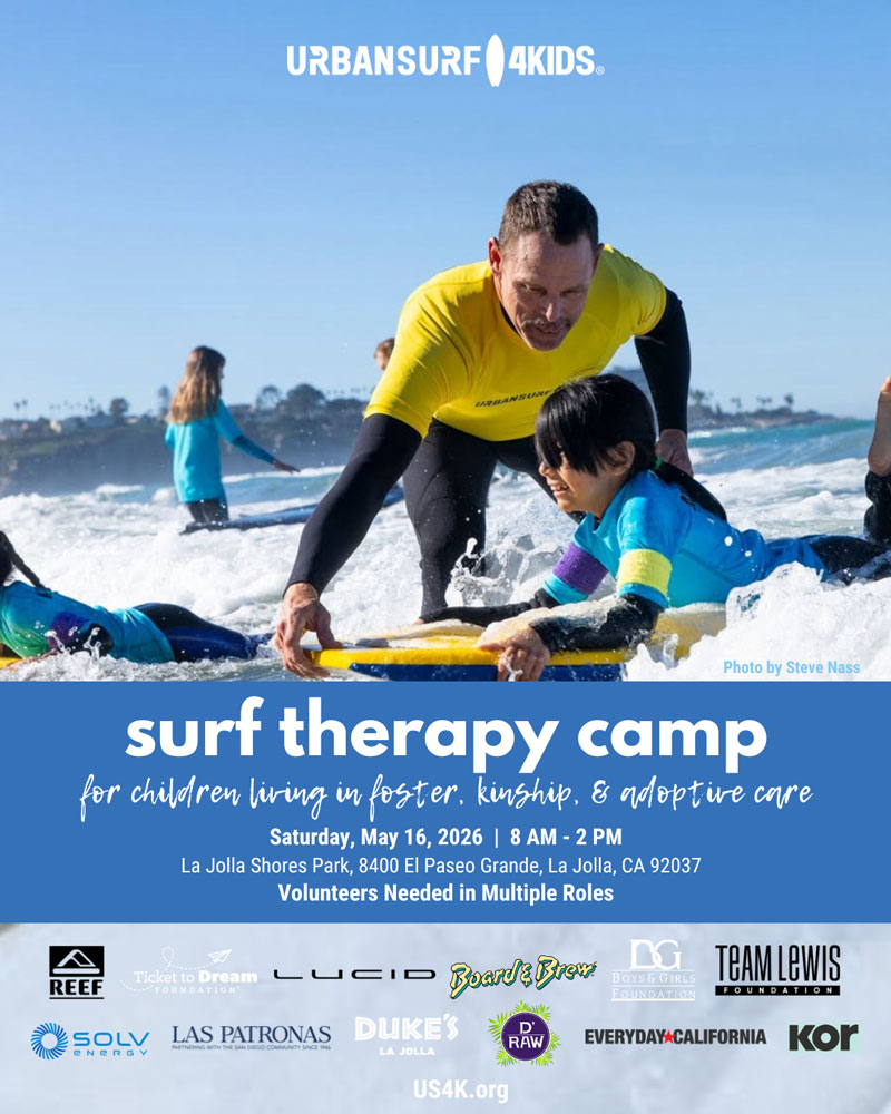 <strong>Surf Therapy Camp at La Jolla Shores - May 16, 2026</strong>