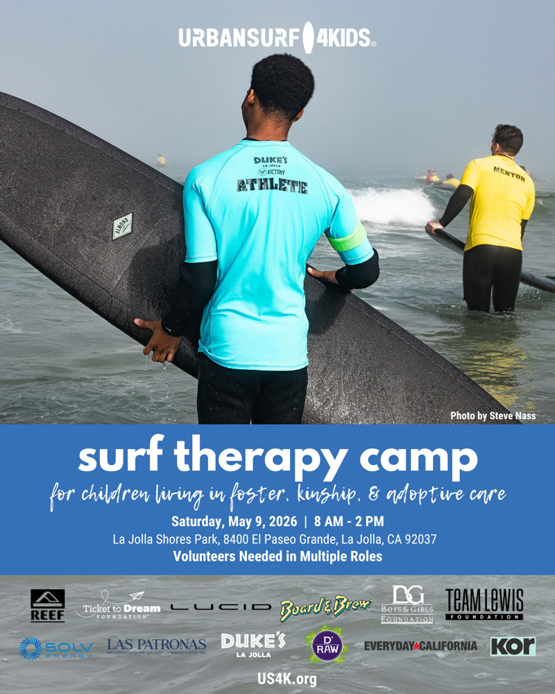 <strong>Surf Therapy Camp at La Jolla Shores - May 9, 2026</strong>