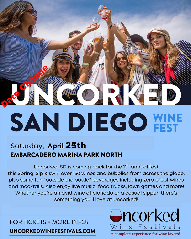 <strong>Uncorked Wine Fest at Embarcadero - April 25, 2026</strong>