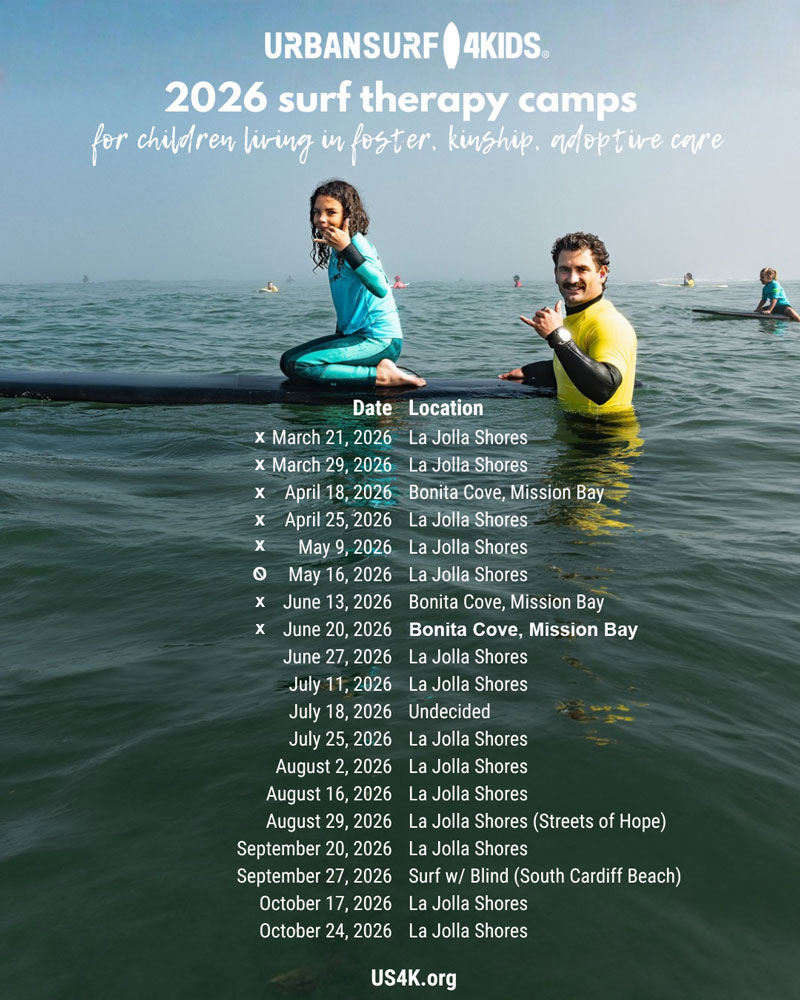 <strong>2026 Surf Therapy Camp Schedule</strong>