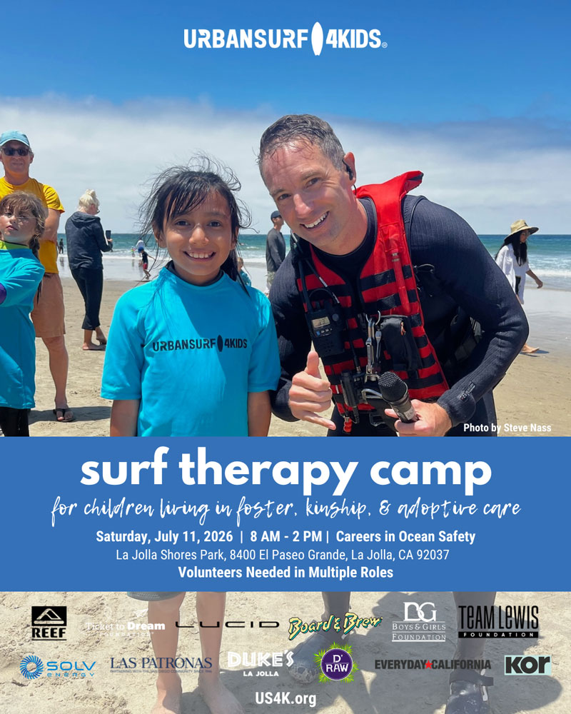 <strong>Surf Therapy Camp at La Jolla Shores - July 11, 2026</strong>