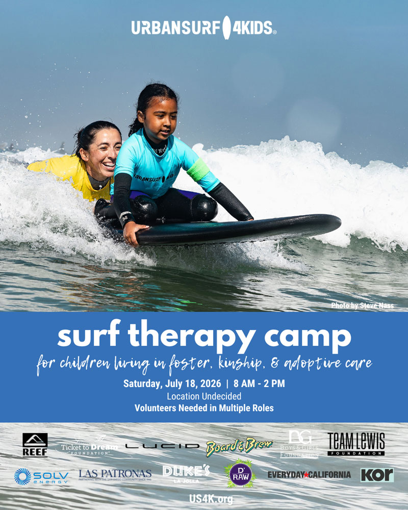 <strong>Surf Therapy Camp at TBD - July 18, 2026</strong>