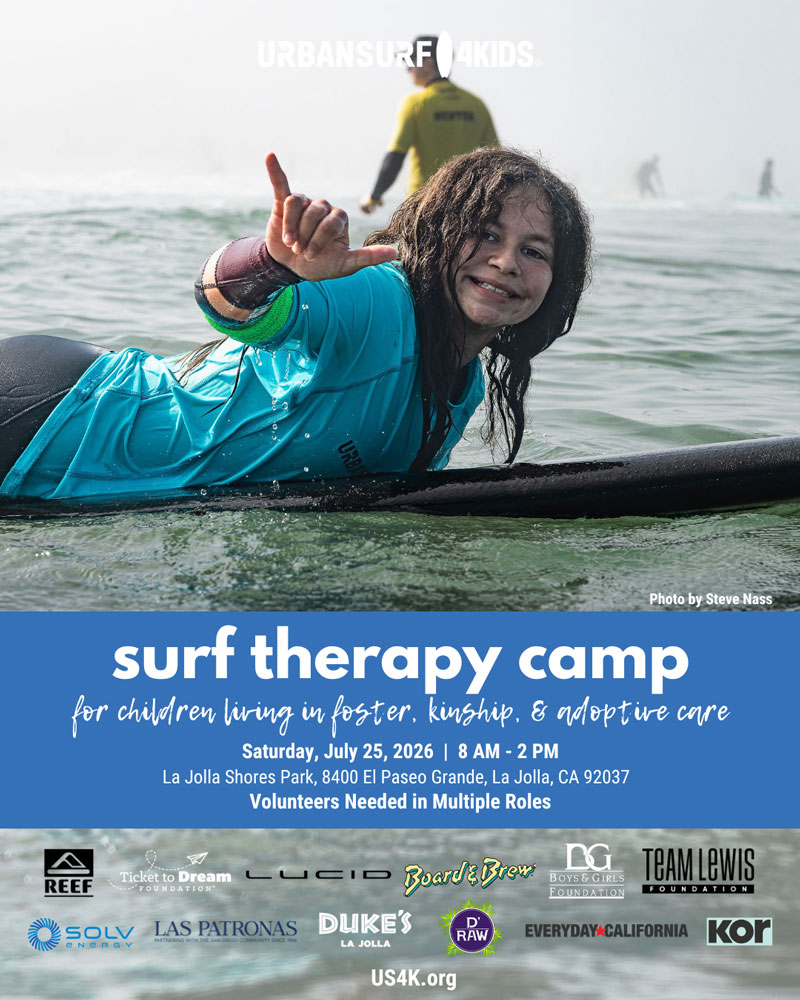 <strong>Surf Therapy Camp at La Jolla Shores - July 25, 2026</strong>