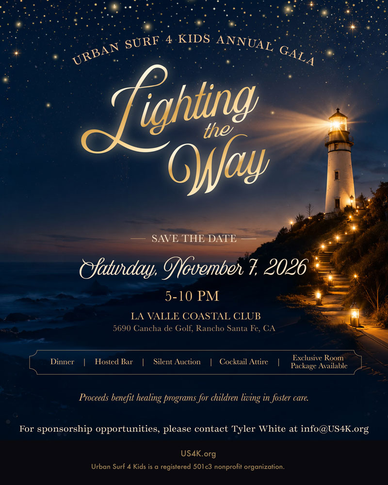 <strong>Lighting the Way: An Evening Benefiting Urban Surf 4 Kids - November 7, 2025</strong>