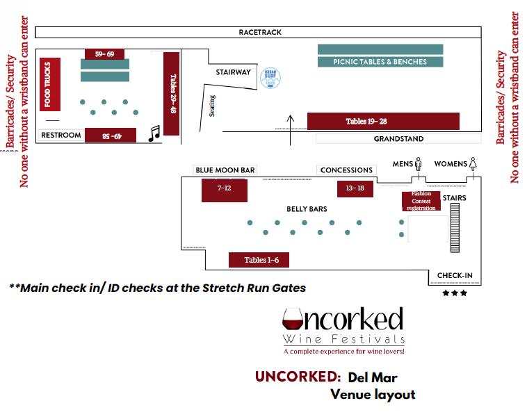 Del Mar Racetrack Event Map
