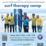 September 27, 2026 Surf with the Blind and Visually Impaired in Partnership with Encinitas Lions Club