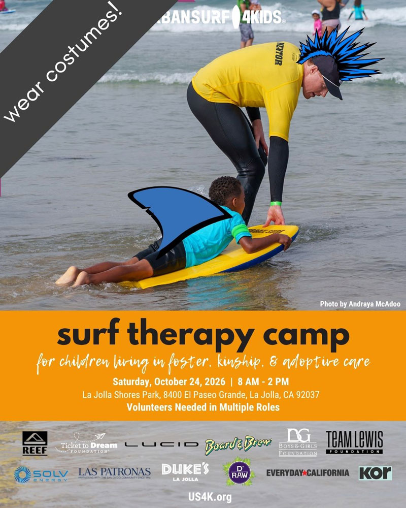 Surf Therapy Camp at La Jolla Shores October 24, 2026