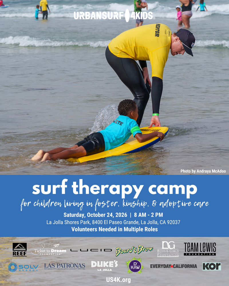 <strong>Surf Therapy Camp at La Jolla Shores - October 24, 2026</strong>