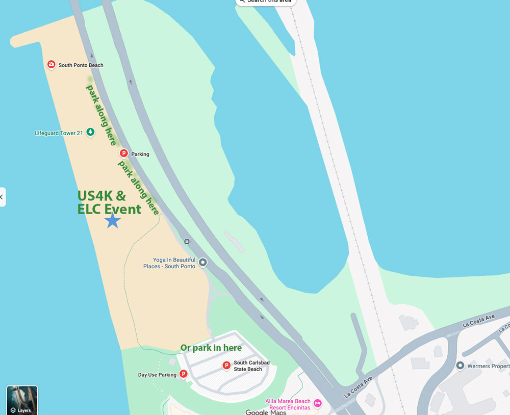 South Ponto Beach Map