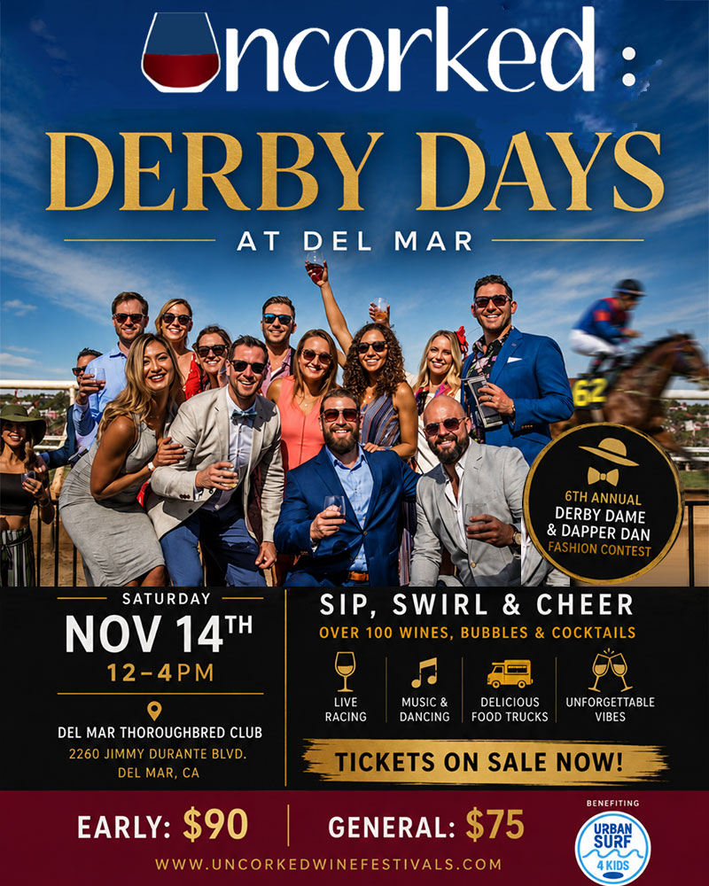 Derby Days Uncorked Del Mar November 2026